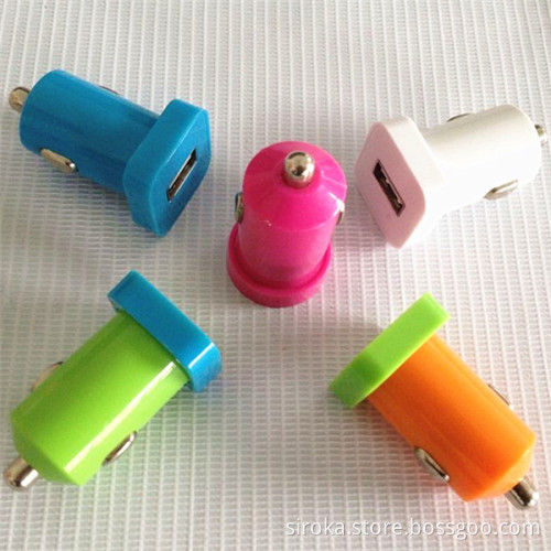 Customized logo car charger new 5V 1A safe car charger for music player for mobile phone